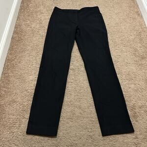 Theory Women’s Size 0 Work Pants Black Straight Leg 26” Inseam